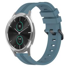 Per Garmin Garmin Move Luxe Cinturino in silicone a strisce concave da 20 mm (Rock Cyan)
