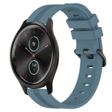 Per Garmin Garmin Move Style Cinturino in silicone a strisce concave da 20 mm (Rock Cyan)