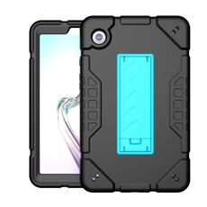 Custodia per tablet PC ibrida in silicone con supporto per armatura per Samsung Galaxy Tab A9 (nero blu)