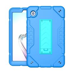 Custodia per tablet PC ibrida in silicone con supporto per armatura per Samsung Galaxy Tab A9 (blu)