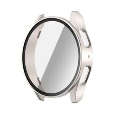 Per Samsung Galaxy Watch 7 40mm PC + custodia protettiva per orologio integrata con pellicola temperata (Starlight)