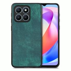 Custodia per telefono con cover posteriore per PC in pelle vintage per Honor X6a (verde)