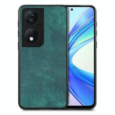 Custodia per telefono con cover posteriore per PC in pelle vintage per Honor X7b (verde)