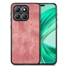 Custodia per telefono con cover posteriore per PC in pelle vintage per Honor X8b (rosa)