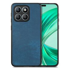 Per Honor X8b Custodia per telefono in pelle vintage per PC con retro in plastica (blu)