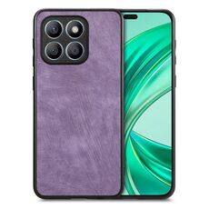 Custodia per telefono con cover posteriore per PC in pelle vintage per Honor X8b (viola)
