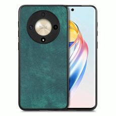 Custodia per telefono con cover posteriore per PC in pelle vintage per Honor X9b (verde)
