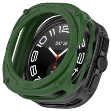 Per Samsung Galaxy Watch 7 Ultra 47mm Custodia protettiva in TPU corazzato (verde)