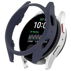 Per Samsung Galaxy Watch 7 44mm Half Coverage Hollowed PC Watch Custodia protettiva (blu scuro)