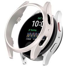 Per Samsung Galaxy Watch 7 Custodia protettiva per orologio PC scavata a mezza copertura da 40 mm (Starlight)
