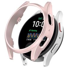 Per Samsung Galaxy Watch 7 40 / 44mm Custodia protettiva per orologio PC vuota in confezione mezza (rosa rosa)