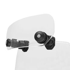 Parabrezza regolabile rialzato per modifica moto (trasparente)