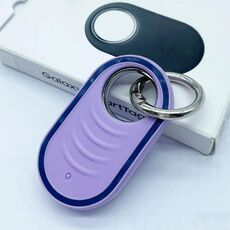 Custodia protettiva in silicone per Samsung Galaxy SmartTag2 Portachiavi con prevenzione della perdita di posizionamento (viola)