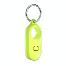 Per Samsung Galaxy SmartTag2 Tracker Custodia protettiva Custodia per PC con copertura completa con portachiavi, Colore: verde + bianco
