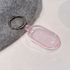 Per Samsung Galaxy SmartTag2 Custodia protettiva in TPU con copertura completa Tracker Shell (rosa trasparente)