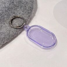 Per Samsung Galaxy SmartTag2 Custodia protettiva in TPU con copertura completa Tracker Shell (viola trasparente)