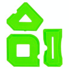 Raschietto per colla multifunzionale in silicone, 2 set (verde)