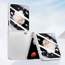 Per Honor Magic V Flip Custodia per telefono antiurto integrata per PC Skin Feel (bianca)