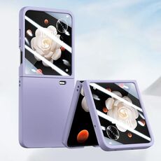 Per Honor Magic V Flip Custodia per telefono antiurto integrata per PC Skin Feel (viola)