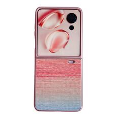 Per Honor Magic V Flip Illusory Color Custodia in pelle per PC (rosa)