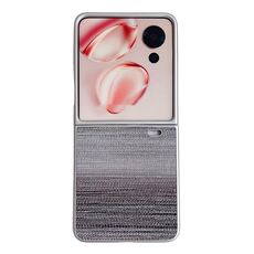 Per Honor Magic V Flip Illusory Color Custodia in pelle per PC con texture (blu)