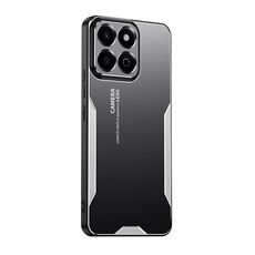 Custodia per telefono in metallo ibrido TPU per Honor Play 60 Plus Blade Series (argento)