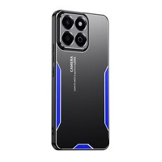 Custodia per telefono ibrida in metallo TPU per Honor Play 60 Plus Blade Series (blu)