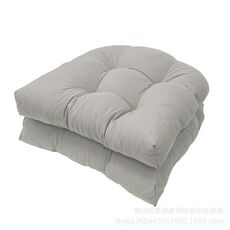 1 paio di cuscini impermeabili per sedie in rattan da giardino, 48 x 48 cm, morbidi e spessi, per divani (grigio chiaro)