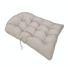 Cuscino per sedia in rattan con cestino sospeso, impermeabile, impermeabile, 90x120 cm, per esterni (grigio chiaro)