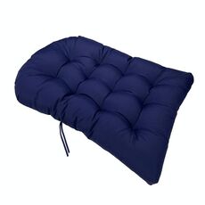 Cuscino per sedia in rattan con cestino sospeso, impermeabile, impermeabile, 90x120 cm, per esterni (blu navy)