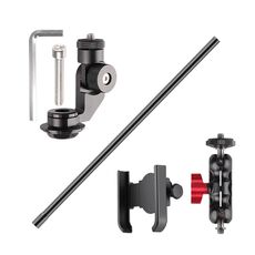 Set di aste per manubrio da bicicletta con clip a pisello, morsetto per telefono da 40 cm