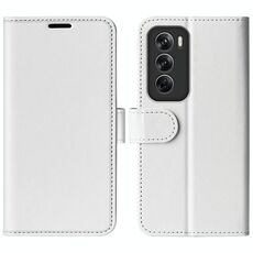 Per OPPO Reno12 Pro 5G Global R64 Custodia per cellulare in pelle con texture orizzontale (bianca)