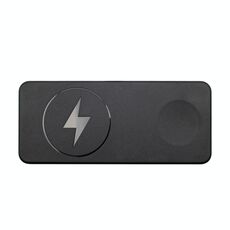 Base di ricarica wireless magnetica multifunzionale 2 in 1 (nera)