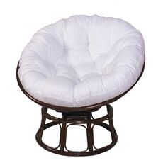 Cuscino per culla amaca morbido rotondo multifunzionale ispessito 110x110 cm (bianco)