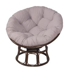 Cuscino per culla per amaca morbido rotondo ispessito multifunzionale 130x130 cm (grigio)
