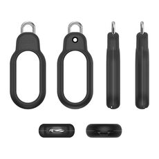 Per Samsung Galaxy SmartTag2 Dispositivo anti-smarrimento PC Blocco di sicurezza Protezione Custodia antipolvere (Nero)