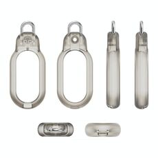 Per Samsung Galaxy SmartTag2 Dispositivo anti-smarrimento PC Blocco di sicurezza Protezione Custodia antipolvere (Grigio)