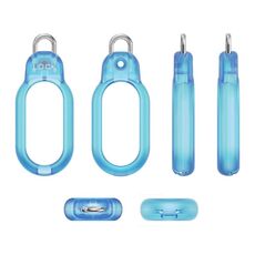 Per Samsung Galaxy SmartTag2 Dispositivo anti-smarrimento PC Blocco di sicurezza Protezione antipolvere Custodia (blu)