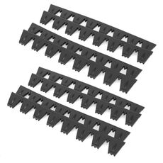 8 pezzi/set piastra decorativa anticollisione dentellata per paraurti auto (nero)