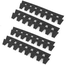 Decorazione piastra anticollisione seghettata paraurti auto 8 pezzi / set (modello carbonio)
