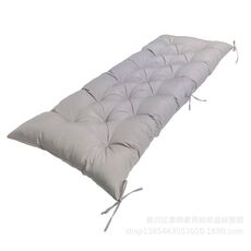 Cuscino morbido ispessito per protezione solare impermeabile per panca da esterno 120x50x8 cm (grigio chiaro)