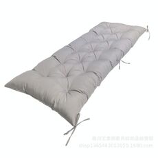 Cuscino morbido ispessito per protezione solare impermeabile per panca da esterno 150x50x8 cm (grigio chiaro)
