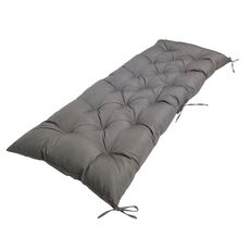 Cuscino morbido addensato per protezione solare impermeabile per panca da esterno 150x50x8 cm (grigio scuro)