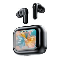 LX-10 Touchscreen a colori ANC+ENC Auricolari Bluetooth wireless in-ear con doppia riduzione del rumore (Nero)