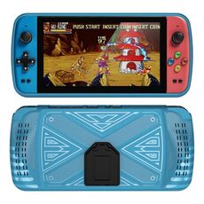 Per SUBOR Q900 Custodia protettiva per console di gioco in TPU con supporto (blu)