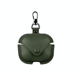 Per Redmi Buds 5 Business Custodia protettiva per auricolari in pelle con gancio (verde)