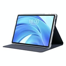 Custodia Folio in pelle per tablet intelligente con texture antiscivolo per Teclast T50 HD / T50 Max (blu scuro)
