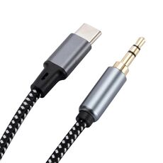 Cavo audio AUX da 3,5 mm maschio a tipo C da 1,5 m (grigio)