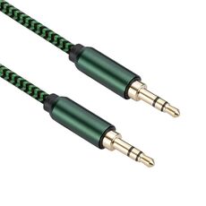 Cavo audio AUX da 3,5 mm maschio a 3,5 mm maschio da 3 m (verde)