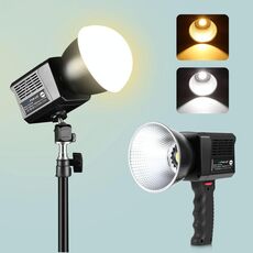 PULUZ 60W Luce video da studio 2500K-6500K Luce di riempimento per fotografia professionale a doppia temperatura di colore (Nero)